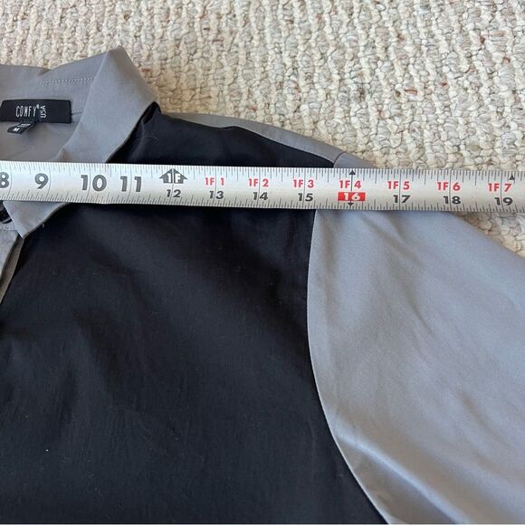 Comfy USA Color Block Button Down TunicTop - Picture 5 of 9